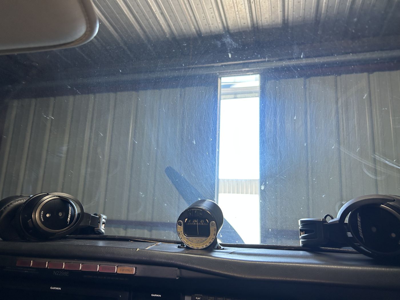 Windshield before detailing